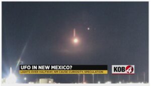 UFO รึเปล่า ? : ไฟกระพริบลึกลับเหนือ New Mexico